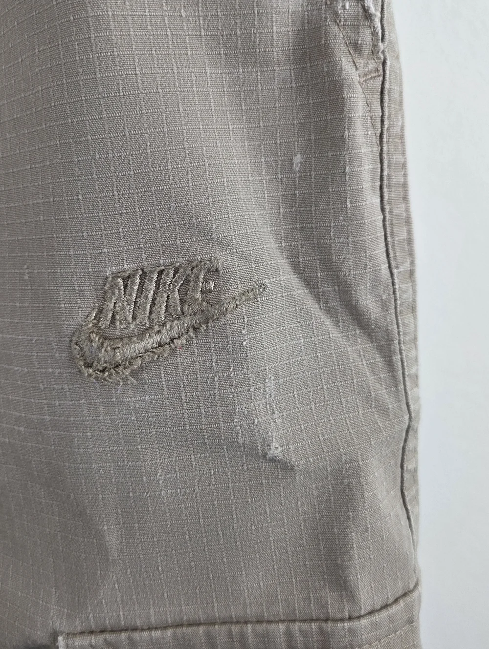 Nike Club Cargo Pants Mens 36x30 Khaki Straight Leg Lightweight Multi Pocket